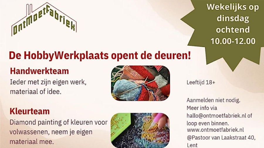 De Hobbywerkplaats in Lent opent haar deuren