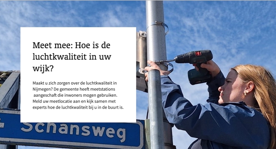 Samen meten we de luchtkwaliteit in Nijmegen