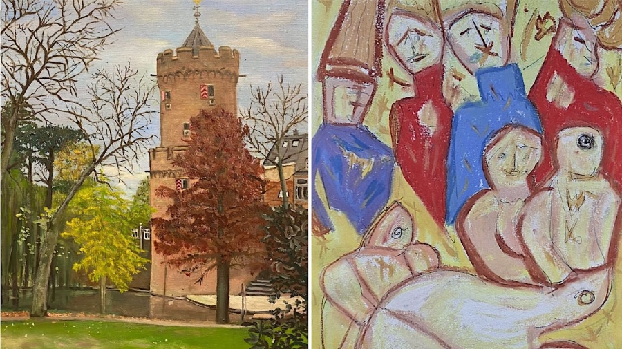 Hobbyschilders van de Daalsehof exposeren hun visie op Nijmegen