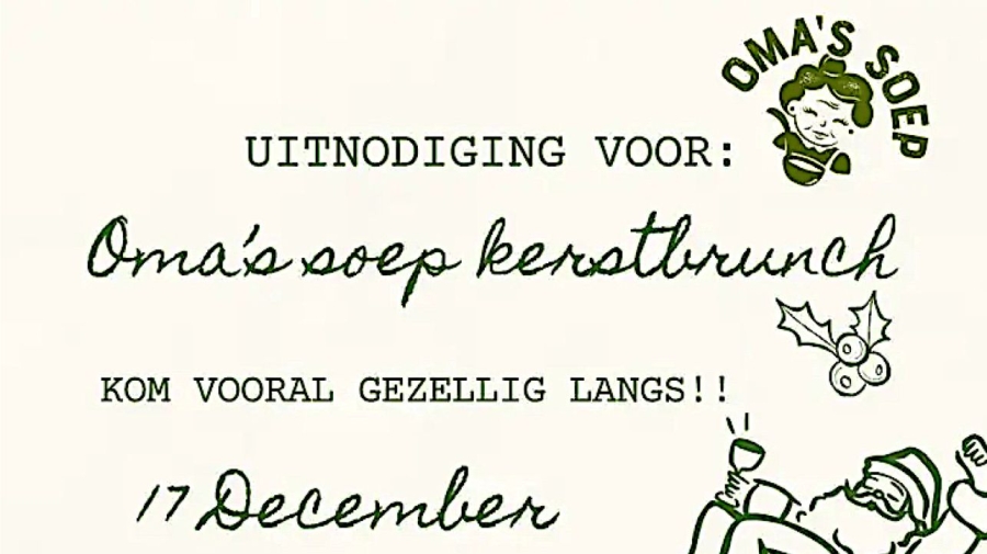 Oma's Soep Nijmegen verzorgt gratis Kerstbrunch: nog páár plekken vrij!