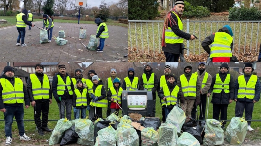 Nieuwjaarsopruimactie in Beuningen door Nijmeegse Ahmadiyya Moslim Gemeenschap